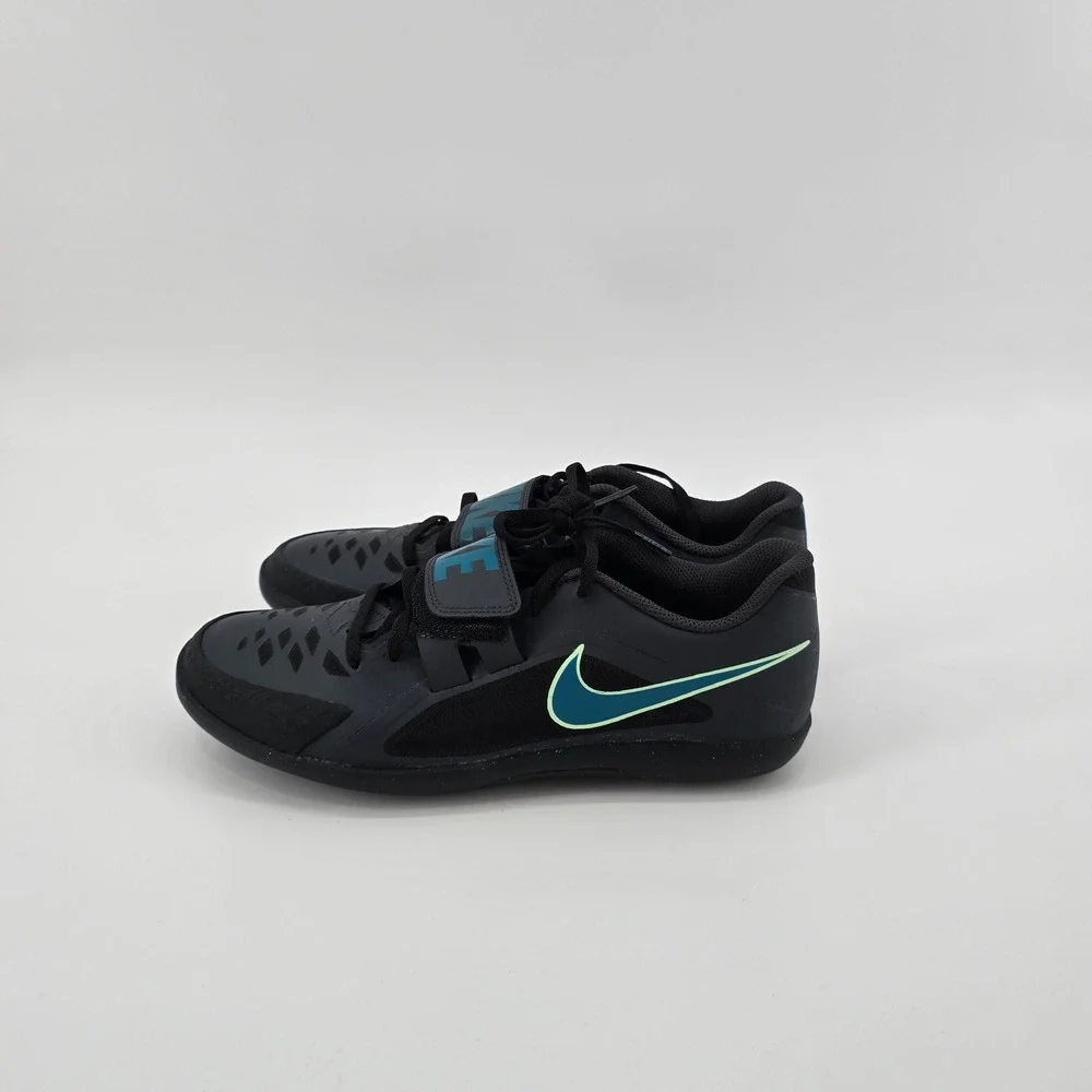 Nike Zoom Rival SD 2 Throwing Shoes Mens Track Field Black Teal Size 8 NWOT